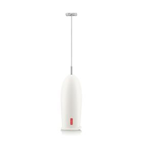 Bodum Schiuma Battery Operated Handheld Milk Frother Durable Stainless Steel Whisk White