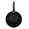 Mainstays 3-Piece Non-Stick Aluminum Skillet Set, Black