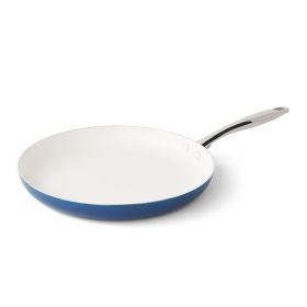 Harlow 12" Ceramic Non-Stick Fry Pan, Denim Blue