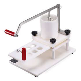 VEVOR Commercial Burger Patty Maker, 3 Convertible Mold(2/4/5-inch) Manual Beef Patty Maker, 1.5KG Large-Capacity Hopper Hamburger Press Machine