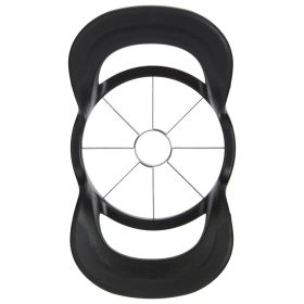 8-Wedge Stainless Steel Apple Slicer and Corer, Black