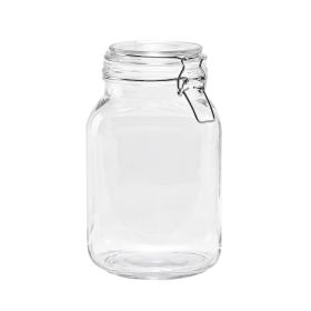 Glass 67 oz Lock Lid Storage Jar Canister