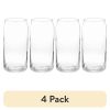 (4 pack) 20oz Clear Can Shaped Drinking Glass