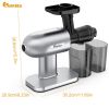 IAGREEA Horizontal Slow Juicer, An Electric Juicer For Fruits And Vegetables, Has A Reverse Function, Easy To Clean