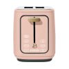 2 Slice Toaster with Touch-Activated Display, Rose by Drew Barrymore