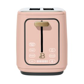 2 Slice Toaster with Touch-Activated Display, Rose by Drew Barrymore