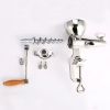 HAWOK Manual Wheatgrass Juicer, Stainless Steel Hand Crank Wheatgrass Juicer, Hand Fruit& Vegetables Squeezer