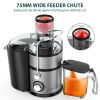 1300W Centrifugal Juicer Machines, Juice Extractor with Extra Large 3inch Feed Chute, Full Copper Motor, Titanium-Plated Filter, High Juice Yield