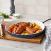 Harlow 12" Ceramic Non-Stick Fry Pan, Denim Blue