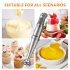 TENKER 1100W Immersion Hand Blender, Stainless Steel Stick Blender with 12-Speed & Turbo Mode