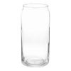 (4 pack) 20oz Clear Can Shaped Drinking Glass
