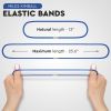 Trash Can Bands Set of 3 Metal Connector Fits 13 to 33 Gallon Trash Bag Durable Elastic Garbage Bag Band for Indoor Outdoor