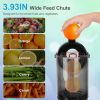 Cold Press Juicer Machine With 3.93In Feed Chute Fit Whole Fruits Vegetable 250W Slow Masticating Juicer With Reverse Function 2 Containers Easy To Cl