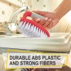 Scrub Brush Set of 3pcs Cleaning Shower Scrubber with Ergonomic Handle and Durable Bristles Grout Cleaner Brush Scrub Brushes for Cleaning Bathroom Sh