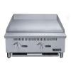 2-Burner Commercial  Griddle in Stainless Steel  with 4  legs