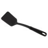 (8 pack) Solid Kitchen Turner, Nylon, Black, Diamond Pattern Handle