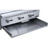 36" Griddler (24" Depth)  3-Burner Commercial  Griddle in Stainless Steel  with 4  legs