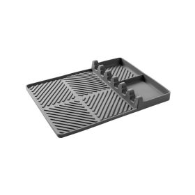 Side Shelf Mat Grill Pad for Outdoor Grill Kitchen Counter (Type: Kitchen Supplies, Color: Gray)