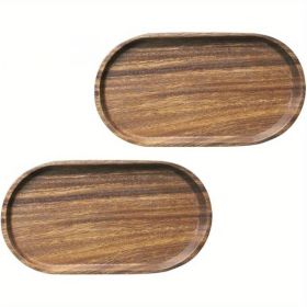 Elegant Wood Service Tray -Japanese Style for Home Decor(USPS Shipping) (Type: 2 pcs, Color: Natural)