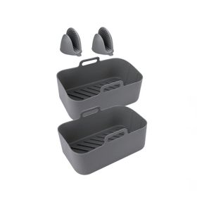 Air Fryer Accessories Reusable Air Fryer Silicone Liners (Type: Kitchen Supplies, Color: Gray)