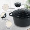 Cast iron Dutch POTS can be used for cooking, baking and refrigeration.