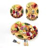 Kitchen Accessories Round Cheese Board With Cutlery Set(USPS Shipping)