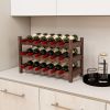Freestanding Countertop Wine Bottle Organizer Rack