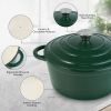 Cast iron Dutch POTS can be used for cooking, baking and refrigeration.